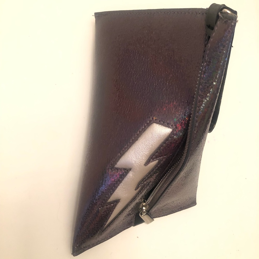 Free People Folio/Metallic Wristlet